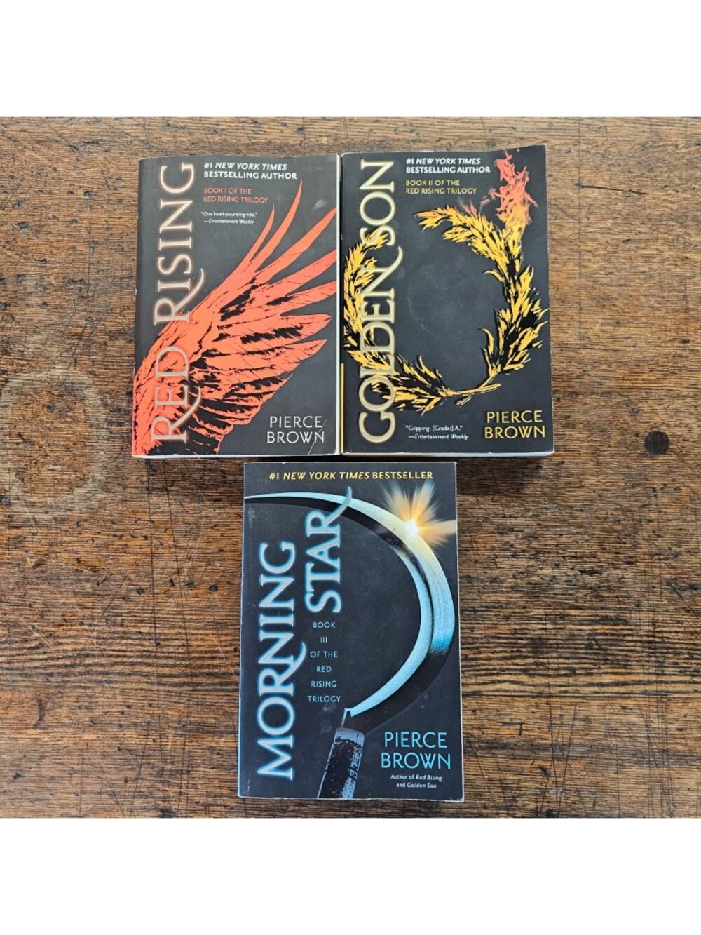 Red Rising Series Trilogy Set Paperback Books 1-3 Pierce Brown Sci-Fi Dystopia